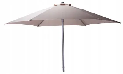 Produktbild von Gartenschirm Sonnenschirm 230 cm Taupe, Stahlmast, Polyester 180 g/m², 225 cm