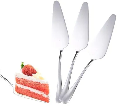 Obrázek produktu pro Lžíce na dorty z nerezové oceli – leštěná – 3 kusy – 23 cm