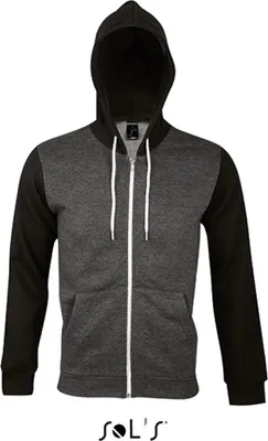 Produktbild von SOL´S Uni Hooded Zipped Jacket Silver