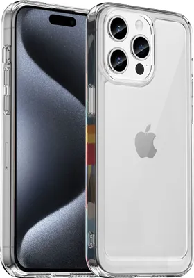 Produktbild von iPhone 15 Pro Hülle, Klar Rückseite Stoßfeste TPU Silikon Bumper Schutzhülle für iPhone 15 Pro Transparent