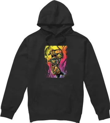 Image de Teenage Mutant Ninja Turtles - Sweat à capuche pour homme "Hot Rainbow Warriors" TV8768 (L) (Noir)