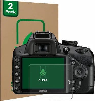 Produktbild von 2x ScreenLeaf Schutzfolie für Nikon D3200 nachhaltiger Displayschutz Display Schutz Folie Klar Transparent