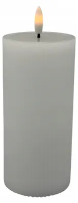 Produktbild von Cortina Karbierte LED-Wachskerze auf Batterie 15x7 cm