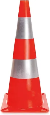 Produktbild von Perel Signalisierungshütchen mit 2 reflektierendem Streifen, Freizeitnutzung, 50 cm