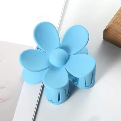 Produktbild von Blaue Blumen-Haarspangen für dünnes und dickes Haar, große Haarklammern mit starkem Halt für Damen