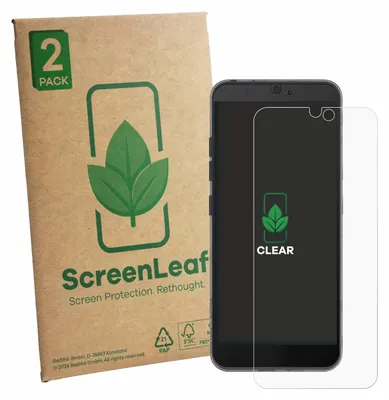 Produktbild von 2x ScreenLeaf Schutzfolie für Fairphone 3 Displayschutz Display Schutz Folie Klar Transparent