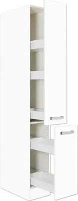 Produktbild von Optifit Apothekerschrank Salo214 BxTxH 30 x 57,1 x 206,8 cm weiß matt zerlegt HWSA HFZ306-7+