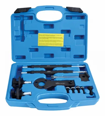 Immagine prodotto di Kit-set attrezzi per messa in fase motori, per il bloccaggio della cinghia di distribuzione dell'albero a camme del motore, compatibile con  Fiat Alfa Romeo Lancia 1.2 1.4