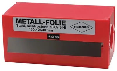 Obrázok produktu pre Kovová fólia D.0.025mm VA 1.4301 D.2500mm Š.150mm - 858842