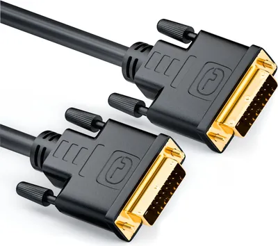 Produktbild von deleyCON 2m DVI zu DVI Kabel 24+1 - DVI-D Dual Link - HDTV 1080p Full-HD 3D Ready - Adapterkabel Monitorkabel mit Ferritkern