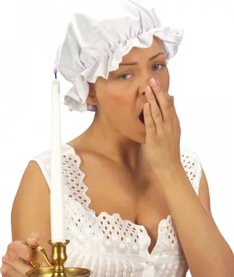Produktbild von Mittelalterliche Schlafhaube Weiß als Kostümzubehör für Karneval und Mottoparties