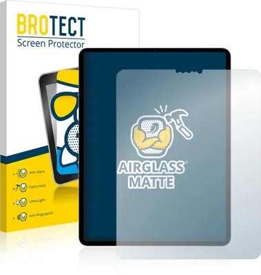 Produktbild von BROTECT Entspiegelungs Schutzglas für Apple iPad Pro 11" WiFi 2021 (3. Gen.) Schutzfolie Panzer Folie Glas Display Schutz matt