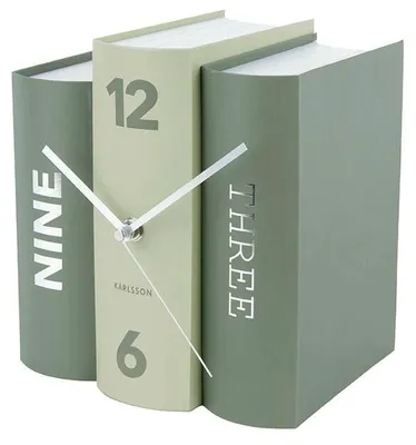 Obrázok produktu pre Tischuhr modern Book Clock - Karlsson Modell: KA5756GR