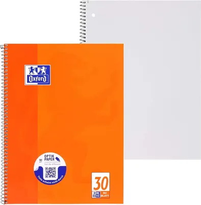 Zdjęcie produktu dla Oxford 100050359, Monochromatyczny, Pomarańczowy, A4, 80 ark., 90 g/m², Miękka okładka
