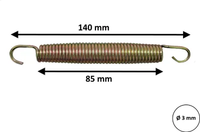 Produktbild von walexo 72 Stück Trampolin Feder Federn Ersatzfeder Sprungfeder 14,0 cm ( 140 mm )