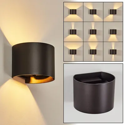 Produktbild von Vaccina »Vaccina« moderne Wandlampe aus Metall in Braun