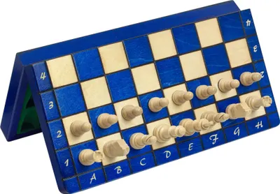 Produktbild von MAGNETISCHES SCHACH blau (28X28cm)
