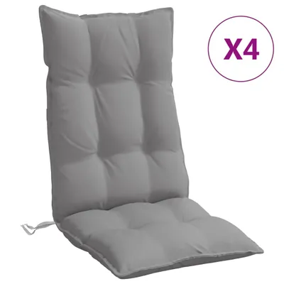 Produktbild von Hochlehner-Auflagen 4 Stk. Grau Oxford-Gewebe