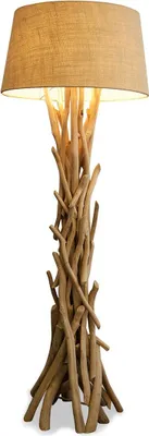 Produktbild von Lampe Stehlampe 155cm Holz Holzlampe Unikat natur Treibholz Leuchte