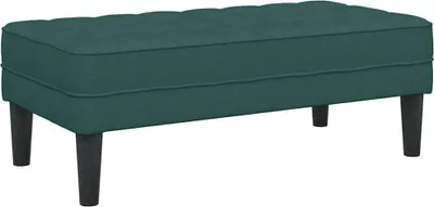 Produktbild von vidaXL Bank mit Kissen Dunkelgrün 113 x 57 x 39 cm Stoff