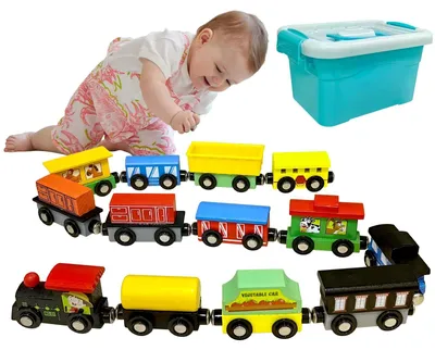 Produktbild von Magnetische Holzbahn Spielset für Kinder