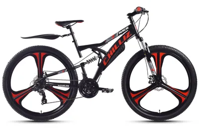 Produktbild von CHILLIZ Mountainbike Fully 27,5 Zoll MAG.01 schwarz-rot Rahmenhöhe 46 cm 21 Gänge Mag wheel mech. Scheibenbremse