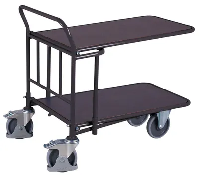 Produktbild von VARIOfit CC-Wagen mit 2 Ladeflächen 1030x600mm aus Siebdruckplatten RAL 7016 Anthrazitgrau