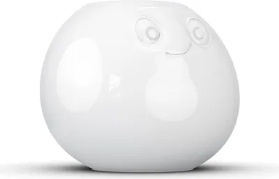 Zdjęcie produktu dla FIFTYEIGHT PRODUCTS T019201 FIFTYEIGHT Vase - Amüsiert (rund) weiß