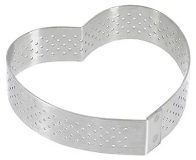 Obrázok produktu pre de Buyer 3099.50, Forma na tart, Srdce, Nerezová oceľ, Nerezová oceľ, 8 cm, 1 kusov