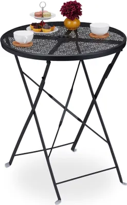 Obrázok produktu pre Balkónový stôl skladací čierny