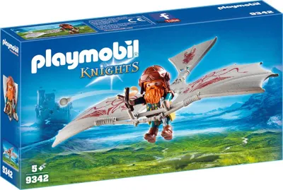 Produktbild von PLAYMOBIL 9342 - Knights - Zwergenflugmaschine Figur Spielfigur
