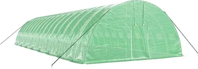 Productafbeelding van vidaXL Kas met stalen frame, groen, 96 m², 16x6x2,85 m