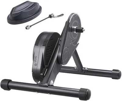 Immagine prodotto di Bike roller trainer - Smart trainer stazionario - Per ruote da 66-74 cm / 700C - Per bici da corsa e MTB - Compatibile con app - Allenamento indoor