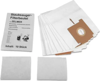 Produktbild von 10 hochwertige Staubsaugerbeutel passend für Zelmer 3000 - Ersatz für Swirl Z114