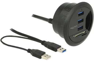 Produktbild von DeLOCK 62869, Schwarz, 80 mm, 80 mm, 35 mm