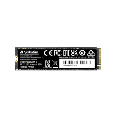 A product shot of a Verbatim M.2 SSD on a white background.