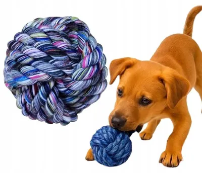 Produktbild von Nobleza Hundeball Seil 7cm Langlebig Kauen Apportieren