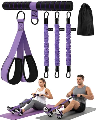 Produktbild von Widerstandsbänder Set mit Griffen für Krafttraining zu Hause
