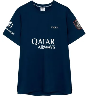 Image de T-shirt à manches courtes Nox Sponsors At10, bleu, taille M, homme
