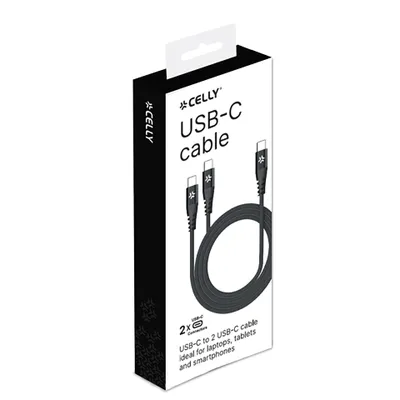 Obrázek produktu pro Kabel Celly USB-C na dva USB-C