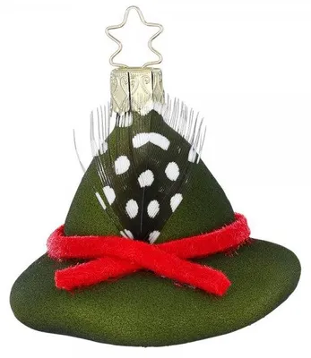 Produktbild von Inge Glas Christbaumschmuck Försterhut (5,5cm)