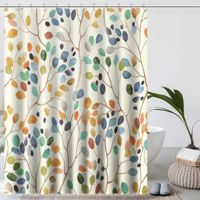 Obrázok produktu pre Sprchový záves 3D kvetinový vzor kúpeľňa vodoodpudivý 180x180cm