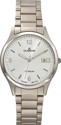Produktbild von Dugena 4460329 Herren-Armbanduhr, Edelstahl-Gehäuse, Metall-Armband