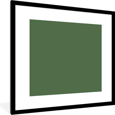 Produktbild von MuchoWow® Gerahmtes Poster Design - Abstrakt - Grün 40x40 cm - Poster mit Schwarzem Bilderrahmen Wandposter Rahmen Foto Bilder - Poster - Plakat im Rahmen