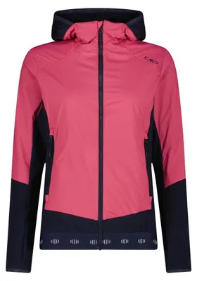 Zdjęcie produktu dla Kurtka CMP Woman Hybrid Fix Hood, kolor magenta, rozmiar 38