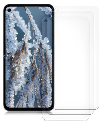 Produktbild von kwmobile 3x Displayschutzfolie kompatibel mit Google Pixel 4a Folie - klare Schutzfolien Set in transparent