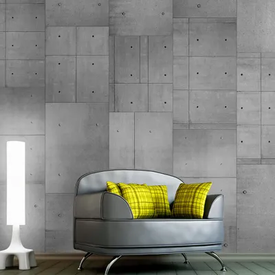 Produktbild von PURO TAPETE - Realistische Tapete ohne Rapport und Versatz 10m Vlies Tapetenrolle Wandtapete modern design Fototapete - Beton f-A-0086-j-a