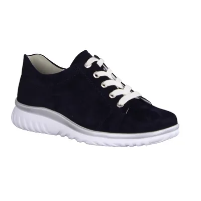 Zdjęcie produktu dla Buty damskie sznurowane Semler Lena L5045-080, niebieski, skóra, NOWOŚĆ - buty damskie Wygodne buty sznurowane, niebieski, skóra (samtchevreau)