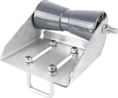 Produktbild von UNITRAILER Kielrolle grau 194 mm mit Halterung 208x200 mm für Bootsanhänger