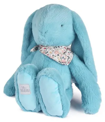 Immagine prodotto di Doudou et Compagnie Peluche coniglietto fiore turchese - 50 cm - et